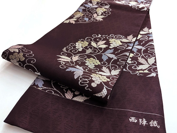 夏 袋帯　(すくい織り　フォーマル　シルバー×シャンパンゴールド　未使用)